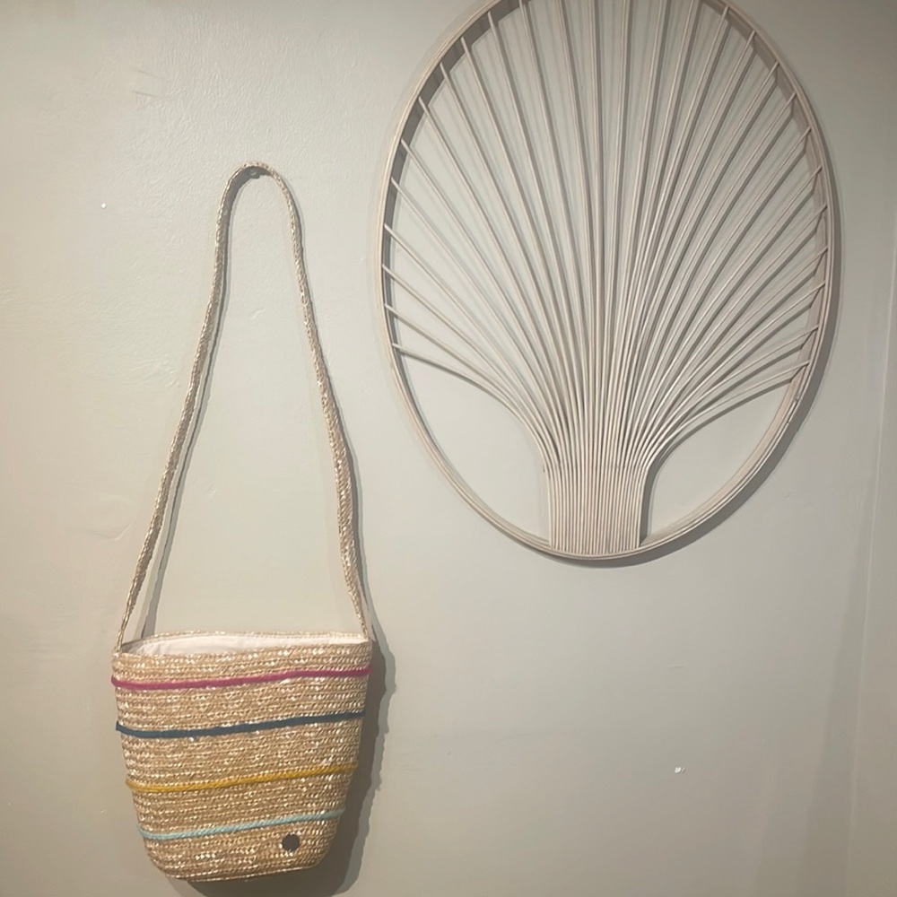 💥 2/$20 Billabong Straw Sun Seeker Crossbody Bucket Tote
